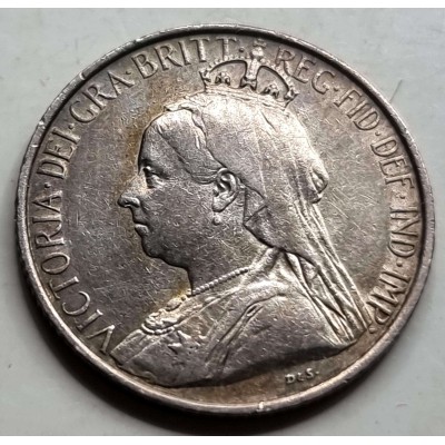 CYPRUS 3 SILVER PIASTRE 1901 QUEEN VICTORIA RARE AU