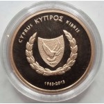 CYPRUS 2013 GOLD PROOF 20 EURO COIN 50th Anniversary WORLD COINS