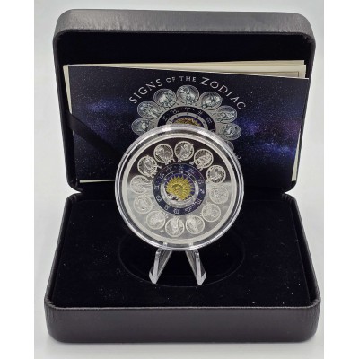 Canada 2024 Signs of the Zodiac Silver Proof 2 oz Coin