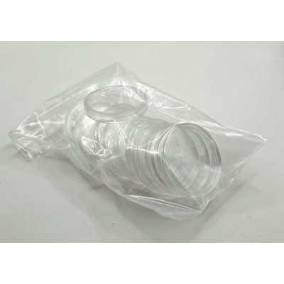 Generic round Coin capsules for coins Ø 30 mm - Pack of 10