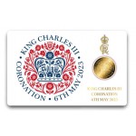 KING CHARLES CORONATION  1/1000 Oz .999 Gold in Coin card 2024 GOLD AND SILVER BULLION