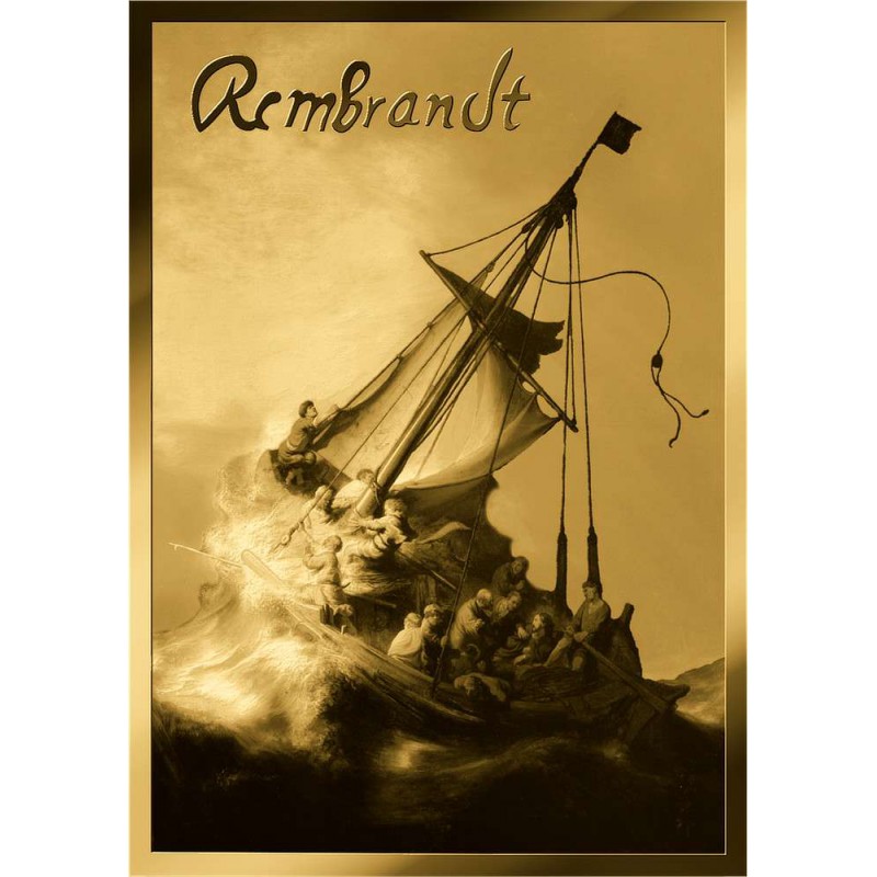 The Storm on Galilee By Rembrandt 1/1000 Oz 999 Gold Coin Bar 3000 Francs Chad GOLD AND SILVER BULLION