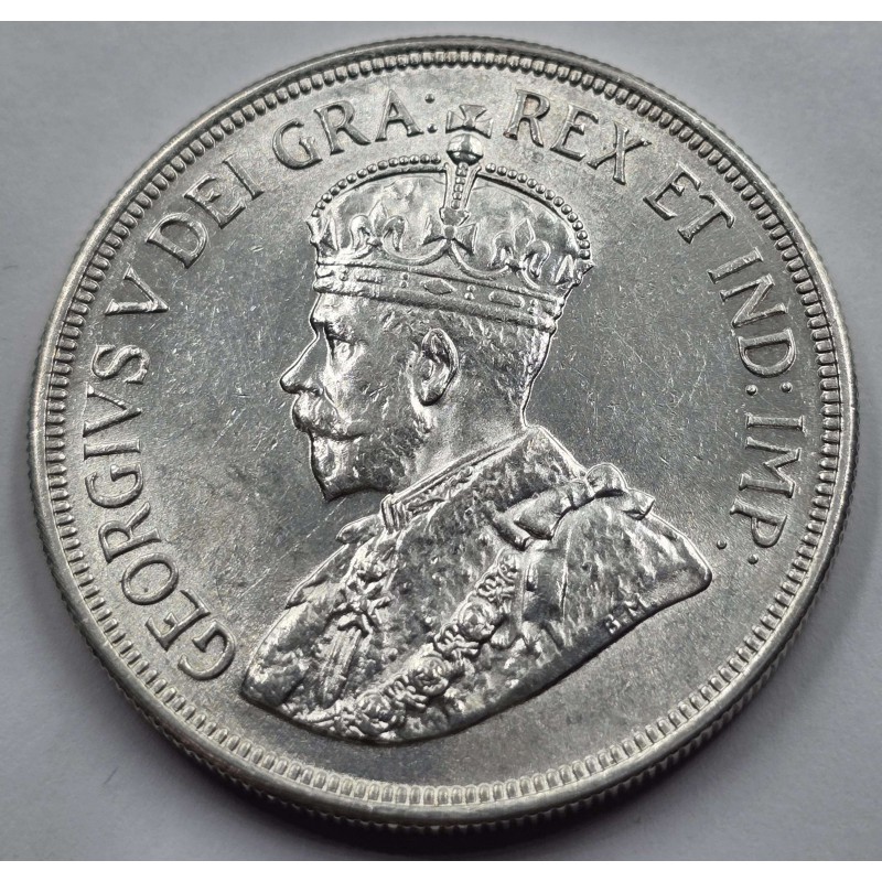 CYPRUS 45 PIASTRES 1928 SILVER CROWN COIN AU-UNC WORLD COINS
