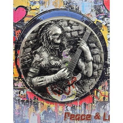 PEACE AND LOVE Urban Rebellion 2 Oz Silver Coin 2025