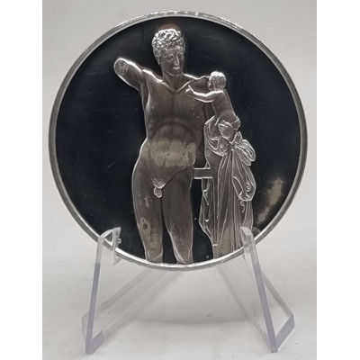 FRANKLIN MINT 100 Greatest Masterpieces Silver Proof Coin Series - HERMES PAR PRAXITELE