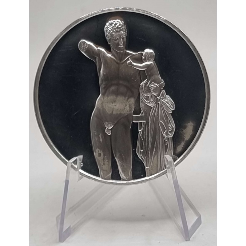 FRANKLIN MINT 100 Greatest Masterpieces Silver Proof Coin Series - HERMES PAR PRAXITELE WORLD COINS