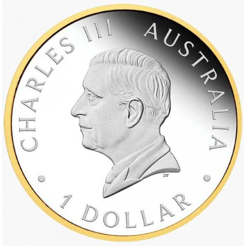 Australian Nugget 1 Oz Silver Gilded Proof Coin 2026 GOLD AND SILVER BULLION