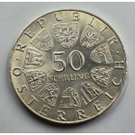 AUSTRIA 1972 SILVER 50 SCHILLING COIN Salzburg University WORLD COINS