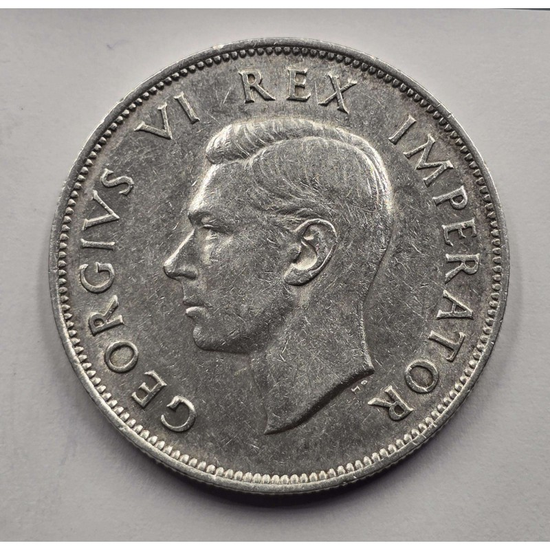 South Africa 2.5 Shilling silver coin KGVI 1942 WORLD COINS