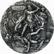 MARS ROMAN GODS 2021 2 oz Silver Coin NIUE