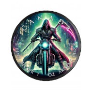 GRIM REAPER II Cyberpunk 1 Oz Silver Coin 2024 Canada
