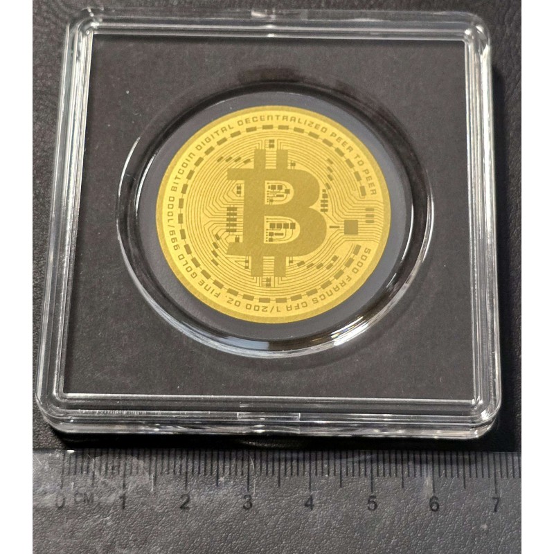 Bitcoin bullion 1/200 Oz .999 Gold Coin 2025 Chad 5000 Francs GOLD AND SILVER BULLION