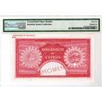 CYPRUS 5 POUNDS 1955 -1960 QEII COLOR TRIAL SPECIMEN PMG 66 WORLD BANKNOTES