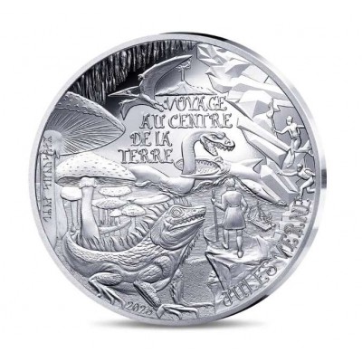 France 2025 Jules Verne Journey to the Center of the earth Proof Silver Coin