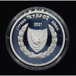 CYPRUS 2021 SILVER PROOF 5 EURO UNESCO ANCIENT IDOL WORLD COINS