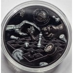 DARK CHECKMATE You Can't Cheat Death 3 Oz Silver Coin Palau 2021 GOLD AND SILVER BULLION