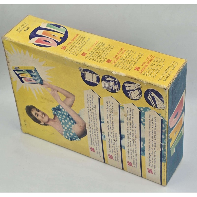 Vintage Cyprus DAL unopened washing Powder 1960 ANTIQUES & OTHER COLLECTIBLES