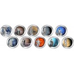 Cook Islands Solar System Planets set collection of 10 coins WORLD COINS