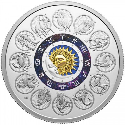 Canada 2024 Signs of the Zodiac Silver Proof 2 oz Coin