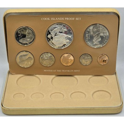 COOK ISLANDS 1978 SILVER PROOF COIN SET IN Box + COA