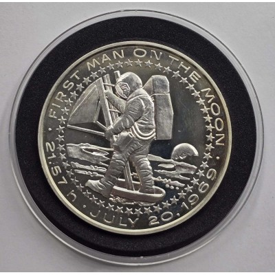 USA Apollo 11 Silver Proof Medal 1969 first man on the moon