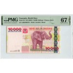 Tanzania ND (2003) P-39 PMG Superb Gem UNC 67 EPQ 10,000 Shilingi Banknote WORLD BANKNOTES