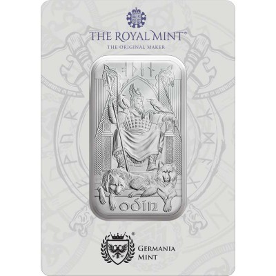 UK Norse Gods Odin 1 oz Silver Bar 1oz Silver bar .999 Royal mint