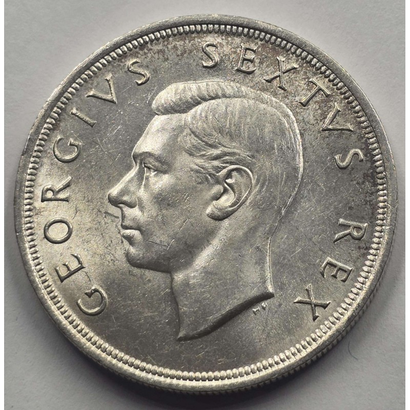 South Africa 5 shilling silver coin KGVI 1949 UNC WORLD COINS