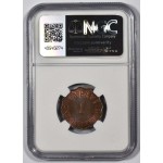 CYPRUS 1 PIASTRE 1942 COIN OF KGVI NGC MS63BN RARE WORLD COINS
