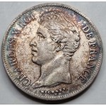France Charles X Silver 5 Francs coin 1828 D RARE WORLD COINS