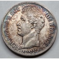 France Charles X Silver 5 Francs coin 1828 D RARE