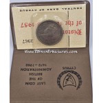 CYPRUS 1957 100 MILS COIN IN ORIGINAL WALLET WORLD COINS