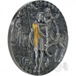 JASON AND CHIRON ARGONAUTS SERIES 2022 2 OZ NIUE ULTRA HIGH RELIEF ANTIQUE FINISH SILVER COIN GOLD AND SILVER BULLION