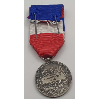 REPUBLIC OF FRANCE 1960 COMMEMORATIVE SILVER MEDAL
