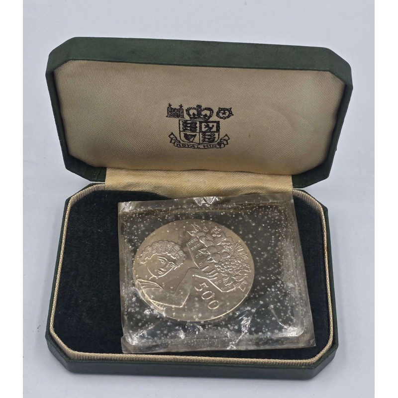 CYPRUS 1970 SILVER PROOF 500 MILS FAO IN BOX RARE WORLD COINS