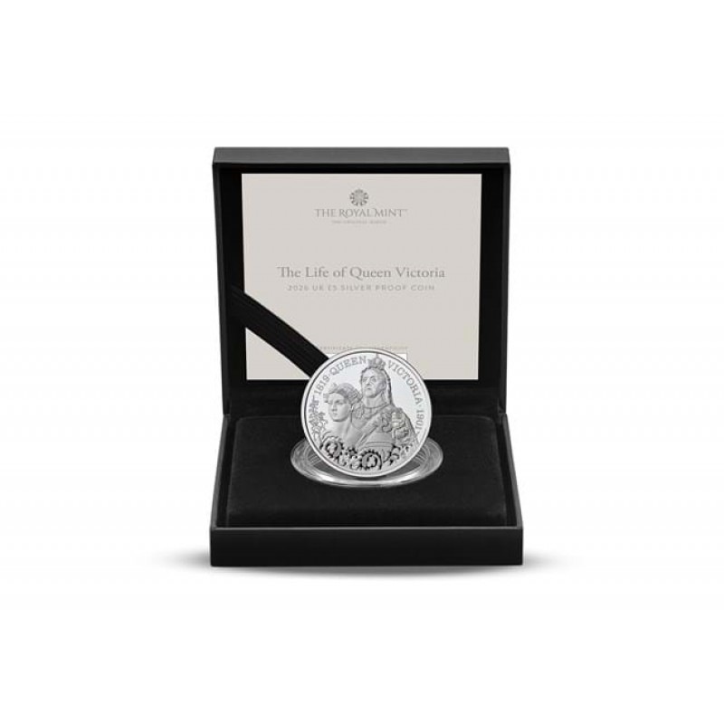 UK 2026 The Life of Queen Victoria £5 Silver Proof coin GOLD AND SILVER BULLION