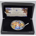 DONI TONDO Michelangelo Micropuzzle Treasures 3 Oz Silver Coin Palau 2023 GOLD AND SILVER BULLION
