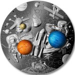 EXPLORATION OF SPACE De Doodle 3 Oz Silver Coin 2022 GOLD AND SILVER BULLION