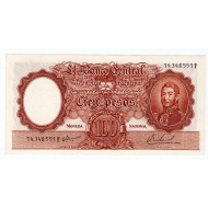ARGENTINA 100 PESOS BANKNOTE 1957 UNC p272a