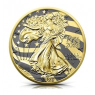 USA 2026 American Eagle 999 1oz Golden Ring Coin