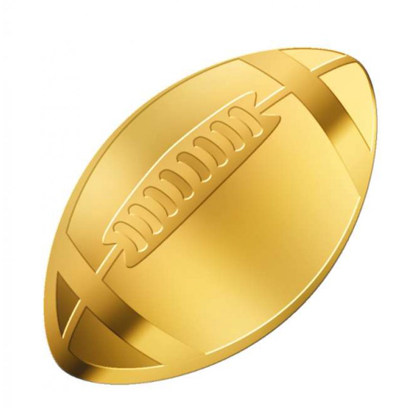 American Football 1/1000 Oz Gold Coin 3000 Francs Chad GOLD AND SILVER BULLION