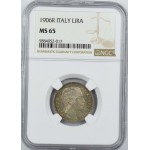 ITALY SILVER LIRA 1906 R NGC MS65 TOP POP FINEST KNOWN WORLD COINS