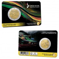 Belgium 2 Euro 2025 Spa Francorchamps circuit F1 Coin card