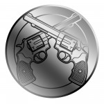 Revolver 2026 Liberia 1/1000 oz Platinum Coin in Card GOLD AND SILVER BULLION