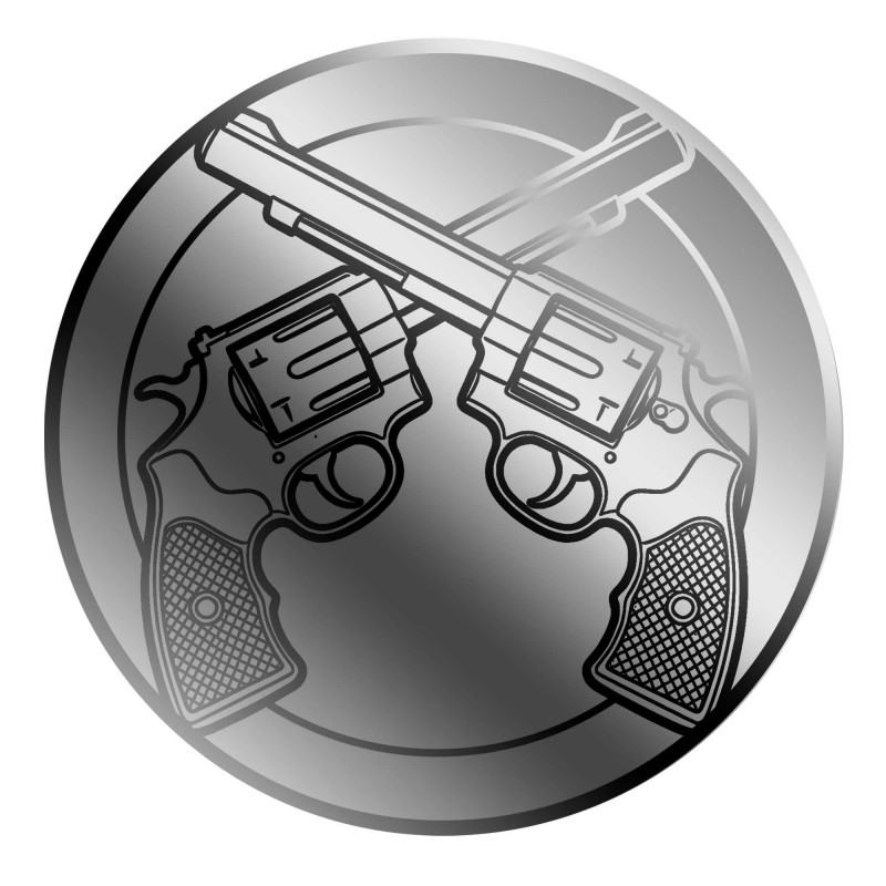 Revolver 2026 Liberia 1/1000 oz Platinum Coin in Card GOLD AND SILVER BULLION