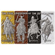 FOUR HORSEMEN OF THE APOCALYPSE Set 4 x 1 Oz Silver Coins Barbados 2024