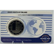 Finland 2025 Diplomacy and Foreign Policy 2 euro UNC coin card
