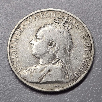 CYPRUS 9 PIASTRE SILVER COIN QUEEN VICTORIA 1901