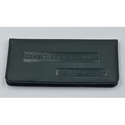 CYPRUS 1963 COMPLETE YEAR SET MILS COINS IN ORIGINAL WALLET CASE