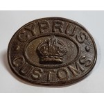 CYPRUS CUSTOMS MEDAL EMBLEM UNDER BRITISH ADMINISTRATION KGV-KGVI REIGN  1910 - 1952 ANTIQUES & OTHER COLLECTIBLES
